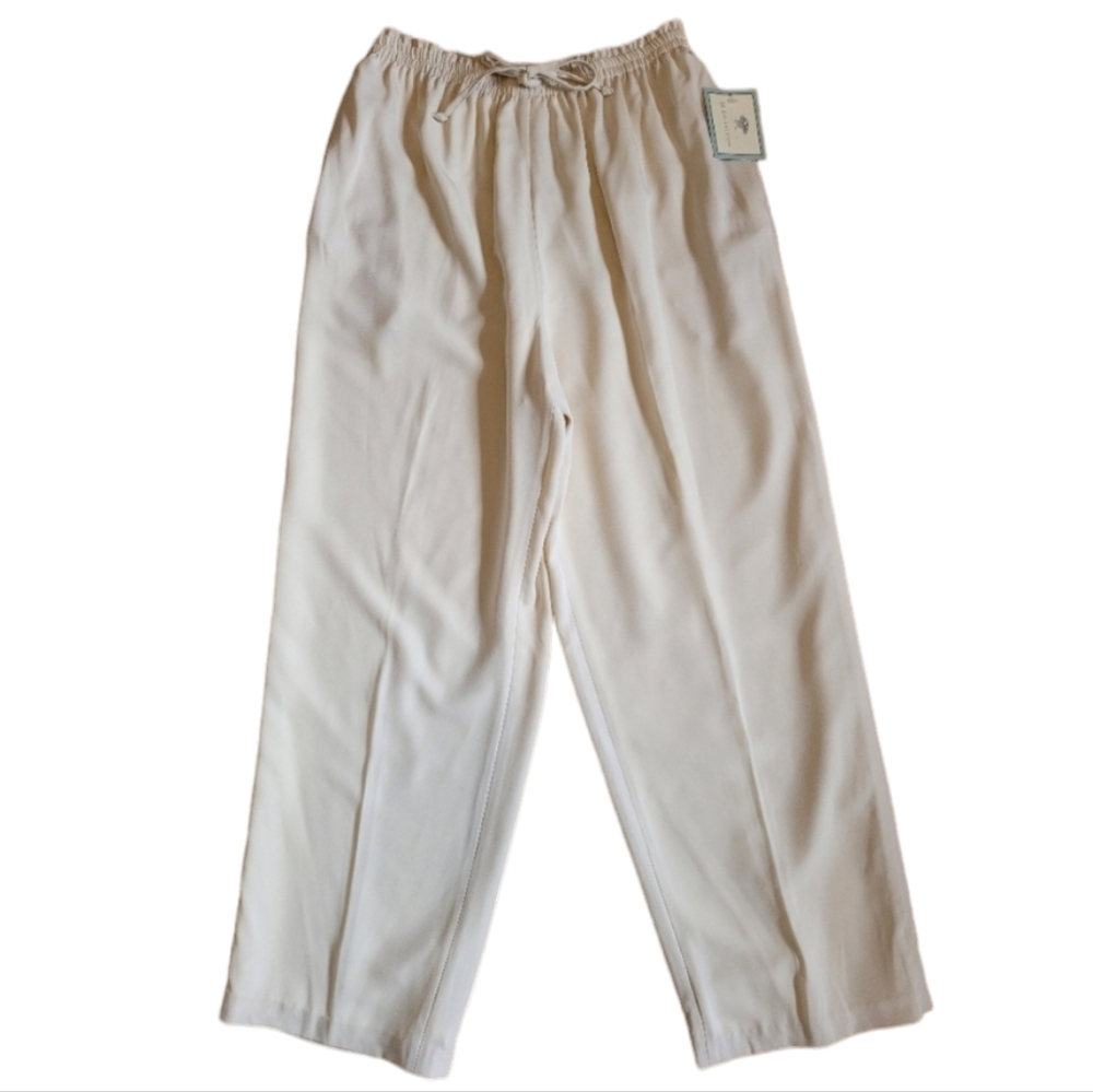 NWT Silky Feel Pants Cream Susan Bristol